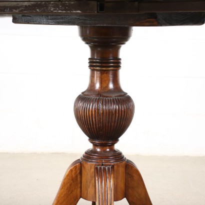 antiguo, mesa, mesa antigua, mesa antigua, mesa italiana antigua, mesa antigua, mesa neoclásica, mesa del siglo XIX, mesa de pedestal en estilo Giorgio IV