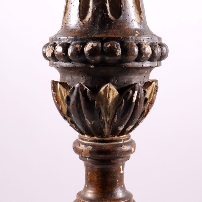 Neo Classical Torch Holder Carved Wood Italy 18th Century