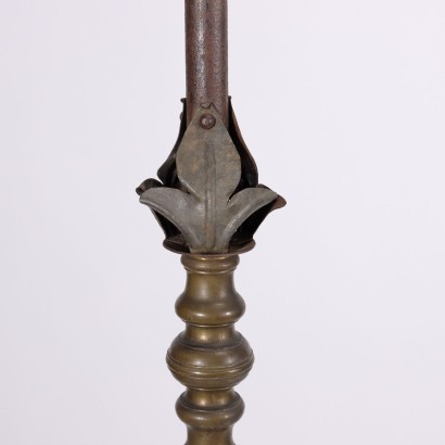 Pair of Torch Holders Wrought Iron Italy 20th Century