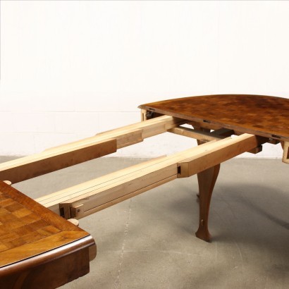 antiguo, mesa, mesa antigua, mesa antigua, mesa italiana antigua, mesa antigua, mesa neoclásica, mesa del siglo XIX, mesa extensible estilo Chippendale