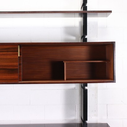 Extenso by Amma Rosewood Veneer Brass Italy 1960s