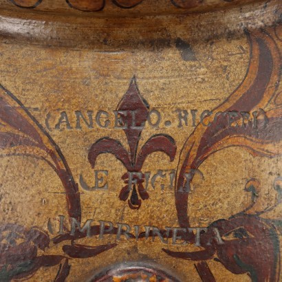 Terracotta Vase By Angelo Ricceri Impeuneta Italy 19th-20th Century