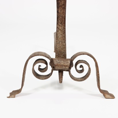 Pair of Chimney Flaps Bronze Wrought Iron Italy 18th Century
