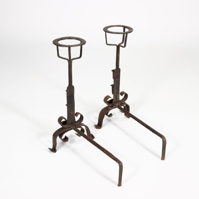 Pair Of Chimney Flaps Wrought Iron Italy 18th Century