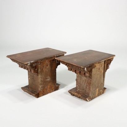Pair of Shelves Wooden Italy 18th Century