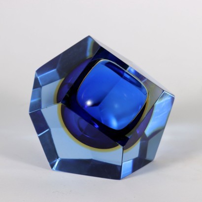 Submerged Glass By Flavio Poli Italy 1960s Murano Manufacture