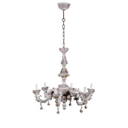 Capodimonte style chandelier