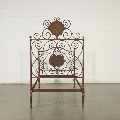 antique, bed, antique beds, antique bed, antique Italian bed, antique bed, neoclassical bed, 19th century bed - antique, headboard, antique headboards, antique headboards, antique Italian headboard, antique headboard, neoclassical headboard, 19th century headboard, Single bed in wrought iron