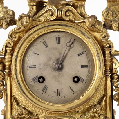 antiguo, reloj, reloj antiguo, reloj antiguo, reloj italiano antiguo, reloj antiguo, reloj neoclásico, reloj del siglo XIX, reloj de péndulo, reloj de pared, reloj con soporte de bronce dorado