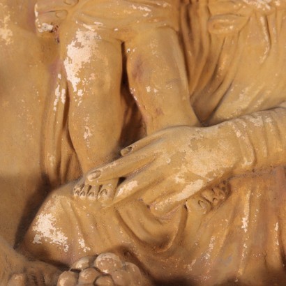 Tondo \"Die Jungfrau mit Kind\" Gips Italien '890-900.