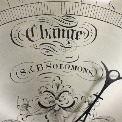 Barometer S. & B. Solomons Tannenholz Palisander Furnier UK '800
