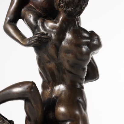 Bronzeskulptur Den Raub der Sabinerrinen Italien \'900