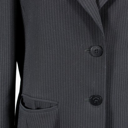Pinstripe Suit Max Mara Viscosa Wool Italy