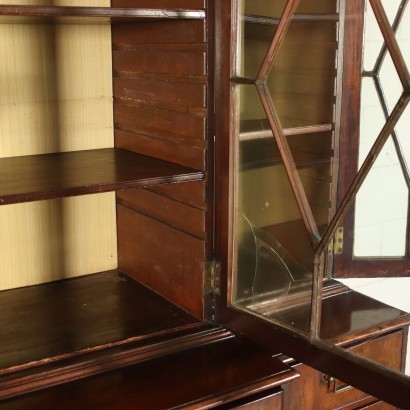 Bookcase George IV Mahogany Glass England \'800