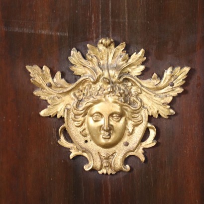 Bookcase Napoleon III Marble Brass France \'800