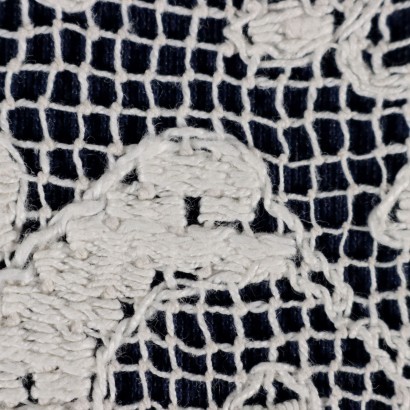 Deckchen aus Filet di Bosa Baumwolle Italien '900