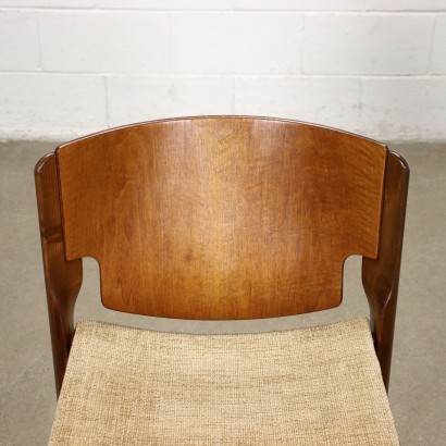 Group of 5 Chairs Cassina Plywood Fabric Italy 1960s