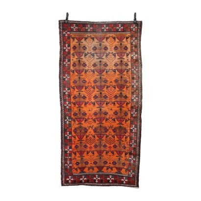 Cotton and Wool Beluchi Rug Persia 1950s-1960s