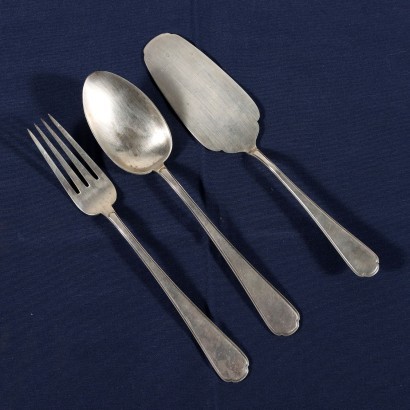 Silver Cutlery A. Cesa S. C. Italy 1940s-1950s