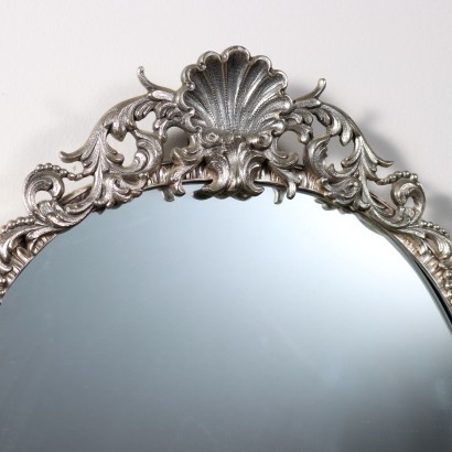 Mirror Chiselled Silver Italy XX Cent.