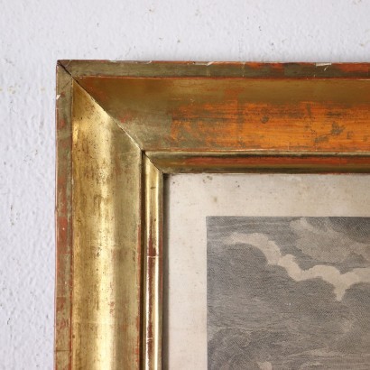antiques, mirror, antique mirror, antique mirror, antique Italian mirror, antique mirror, neoclassical mirror, mirror of the 19th century - antiques, frame, antique frame, antique frame, antique Italian frame, antique frame, neoclassical frame, 19th century frame, Empire Frame in Golden Wood