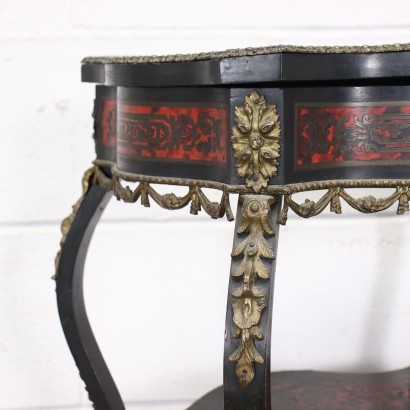 Dame Table Boulle Style Wood Bronze Brass France XX Century