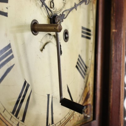 Clock Mahogany Oak Italy XX Century