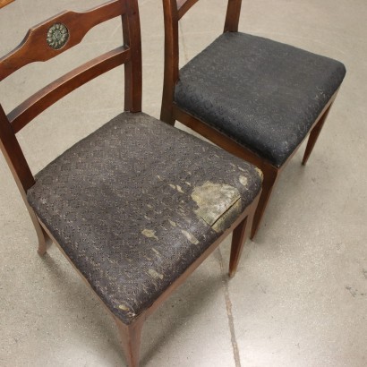 antique, chair, antique chairs, antique chair, antique Italian chair, antique chair, neoclassical chair, 19th century chair, Pair of Directory Chairs