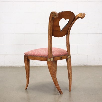 antiguo, silla, sillas antiguas, silla antigua, silla italiana antigua, silla antigua, silla neoclásica, silla del siglo XIX, grupo de cuatro sillas de estilo