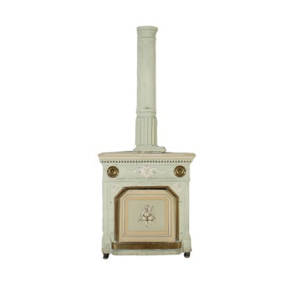 Liberty Stove Painted Terracotta Italy \'900