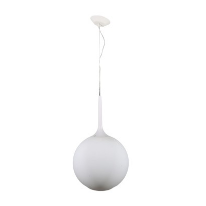 Ceiling Lamp 42 by Artemide Opaline Glass Italy 1990s