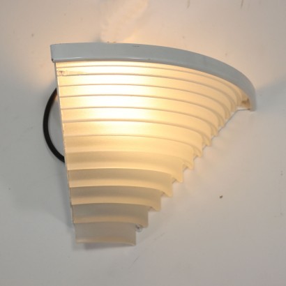 Egisto Angolo Paire de Lampes par Artemide Métal Verre Italie 1980s