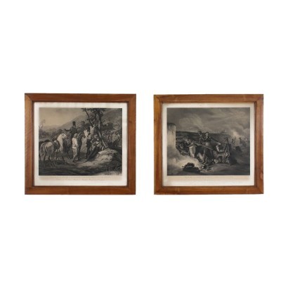 Pair of Empire Frames Mahogany Italy XIX Century