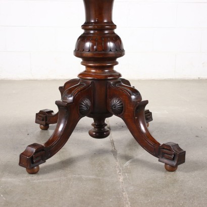 Table Mahogany Walnut Italy XX Century