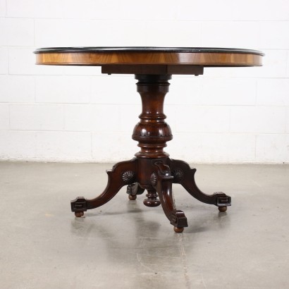 antiguo, mesa, mesa antigua, mesa antigua, mesa italiana antigua, mesa antigua, mesa neoclásica, mesa del siglo XIX, mesa de estilo con incrustaciones