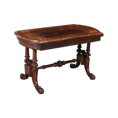 Victorian Game Table Maple Mahogany Rosewood England XX C