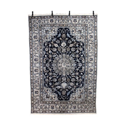 Nain Carpet Cotton Wool Silk Carpet Persia 1970s-1980s