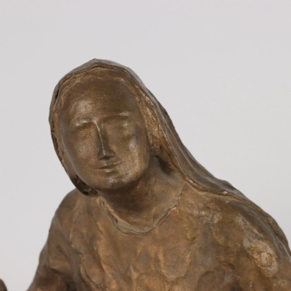 La Pietà Bronze Sculpture Italy 1969