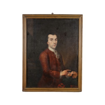 Portrait d'un Noble Huile sur Toile Italie XVIII Siècle