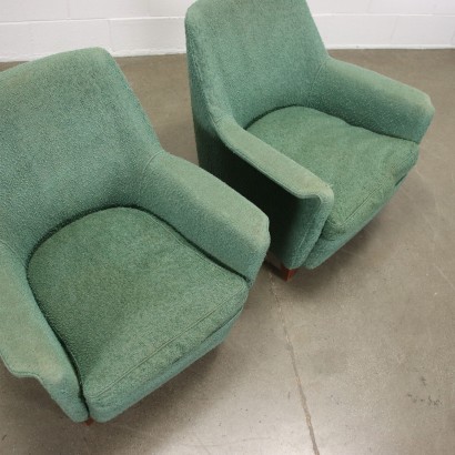 Paar Sessel Stoff Italien 1950er-1960er