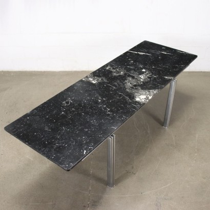Tisch Marmor Verchromtes Metall Italien 1960er-1970er