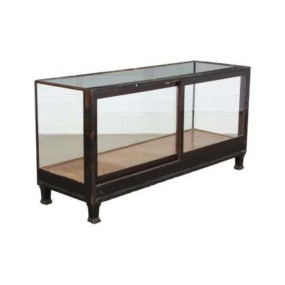 Display Cabinet Wood Glass Italy '30s-'40s