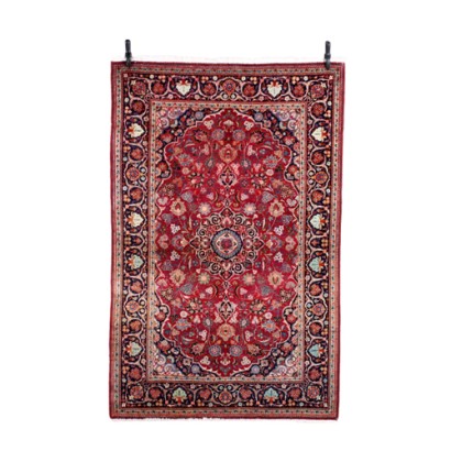 Kashan Carpet Cotton Wool Persia 1940s-1950s