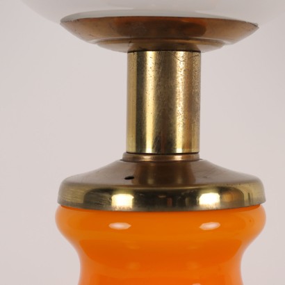 Table Lamp Brass Glass Italy 1960s-1970s