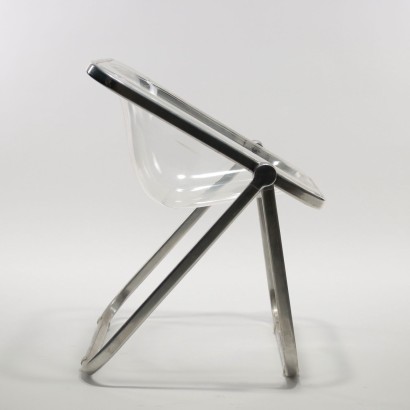 Plona Folding Chair by Anonima Castelli Metal Italy 1960s