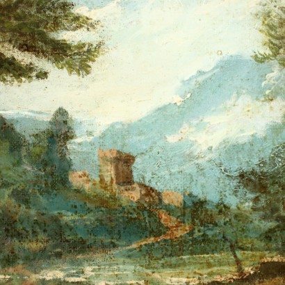 Huile sur Toile par Antonio Peruzzini Italie XVIII Siècle