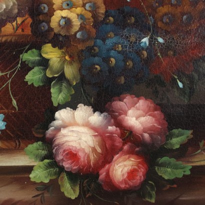Floral Composition Oil on Canvas XX Century
