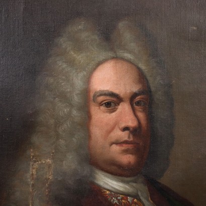 Portrait d'un Chevalier de Malte Huile sur Toile Italie XVIII Siècle