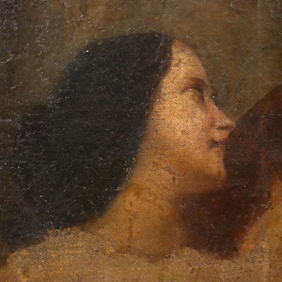 Abraham and Agar Oil on Canvas XVIII Century