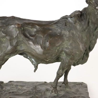Stier Bronzeskulptur von Marcello Zosi Italien XX Jhd